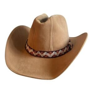 Vintage Tan suede cowboy hat